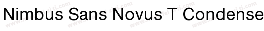 Nimbus Sans Novus T Condensed Bold字体转换